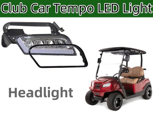 Golf Cart Tempo LED Light Kit wth LED Headlight and Tail Light with Harness for Club Car Tempo Onward 2008+UP Golf cart