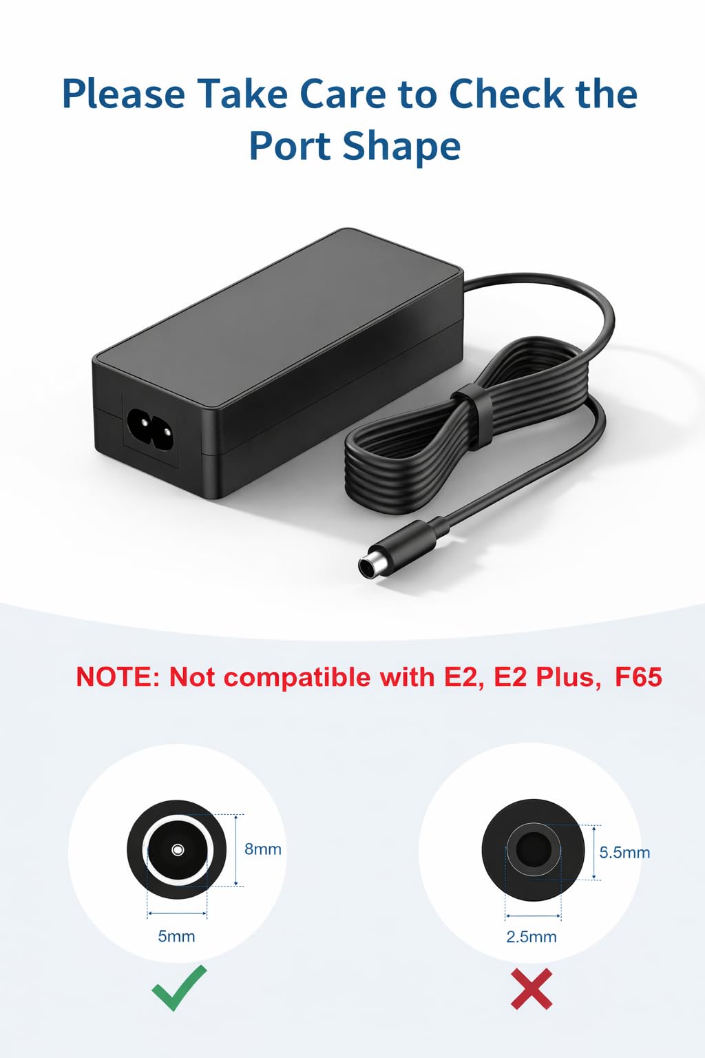 42V Charger for Segway Ninebot Scooters, Compatible with ES2 ES4 E22 F20 F25 F30 F40 D18 D28 D40 F2 F2 Plus F2 Pro and E2 Pro, NOT Compatible with E2 Plus or E2