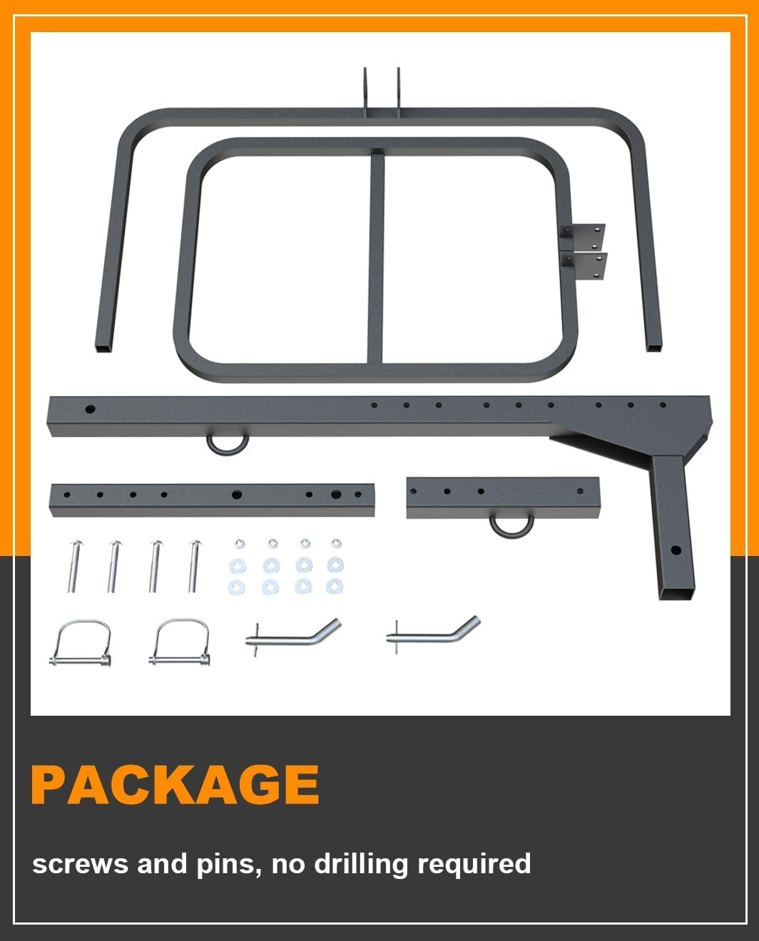 Skiennix RV Hitch Mount Kayak Rack - Height Adjustable Vertical Carrier for 2 Kayaks up to 12' & 150LBS