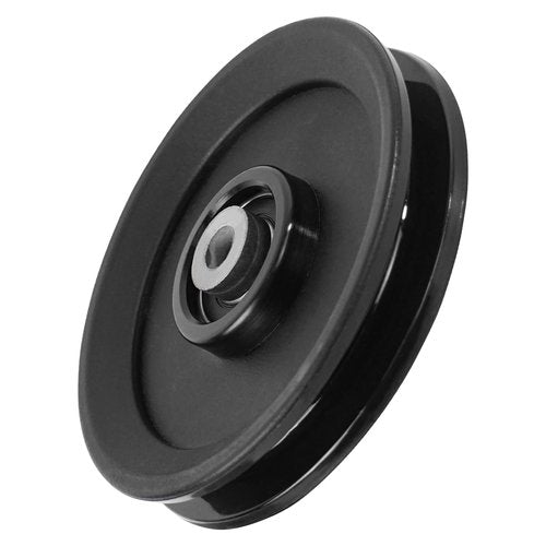 Luwint 4.5 Inch Pulley Wheel, 3 Pack Bearing Pulley Replacement for Cable Machine, Home Gym Equipment, LAT Pulldown, Fitness System (115mm, 10mm Bore)