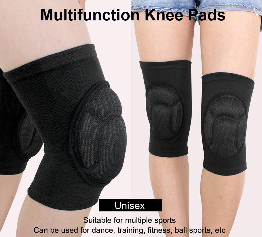 Skiennix Knee Pads - Ultimate Protection for Basketball, Volleyball & Wrestling | Soft, Black, Small