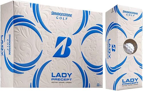 Bridgestone Ladies Precept Golf Balls - High Performance, Soft Feel | Ideal for Women Golfers