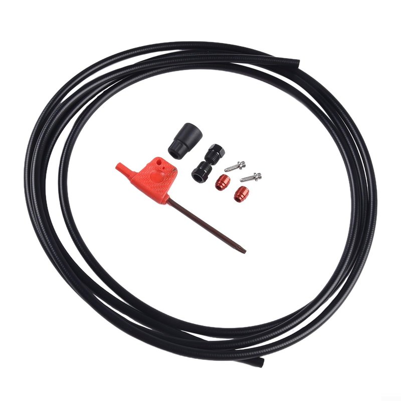 2M Bikes Brake Hose Kit with Oil Needle & Olive Replacement Part Compatible with AXS AXS Bike Connector Set(Black)