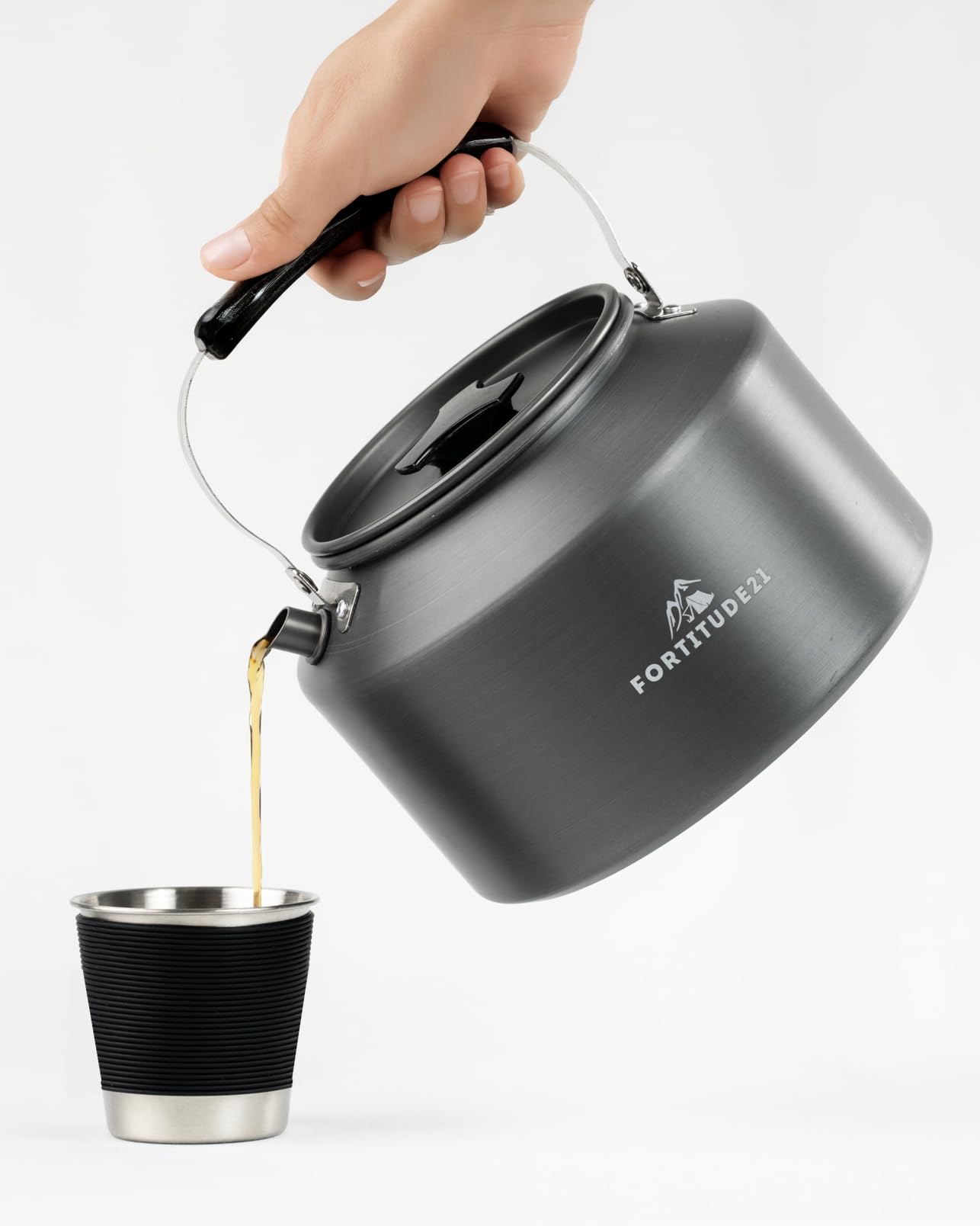 Tea Kettle for Stovetop, 2.2L Teapot for Boiling Water, Camping Kettle for Stove Top, Coffee and Water Kettle for Stovetop Use, Camp Kettle for Tea Brewing