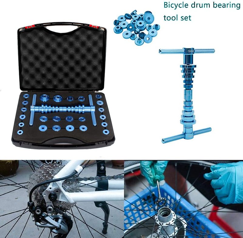 Rowzzi Bicycle Bearing Press Set, Drift Bike Tool Kit Set, Turning Point for Wheels Hub Universal Cycle Bearing Press Set, Nice Tools for Bicycle Repair