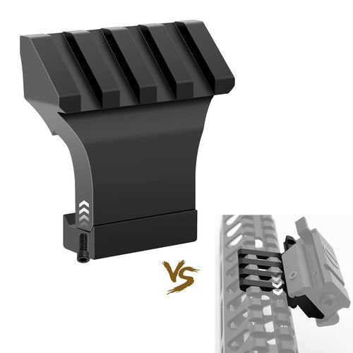 Anovo 45 Degree Offset Rail Mounts,Offset Picatinny Rail Mount Low Profile Aluminum Angled Rail Adapter & Wrench