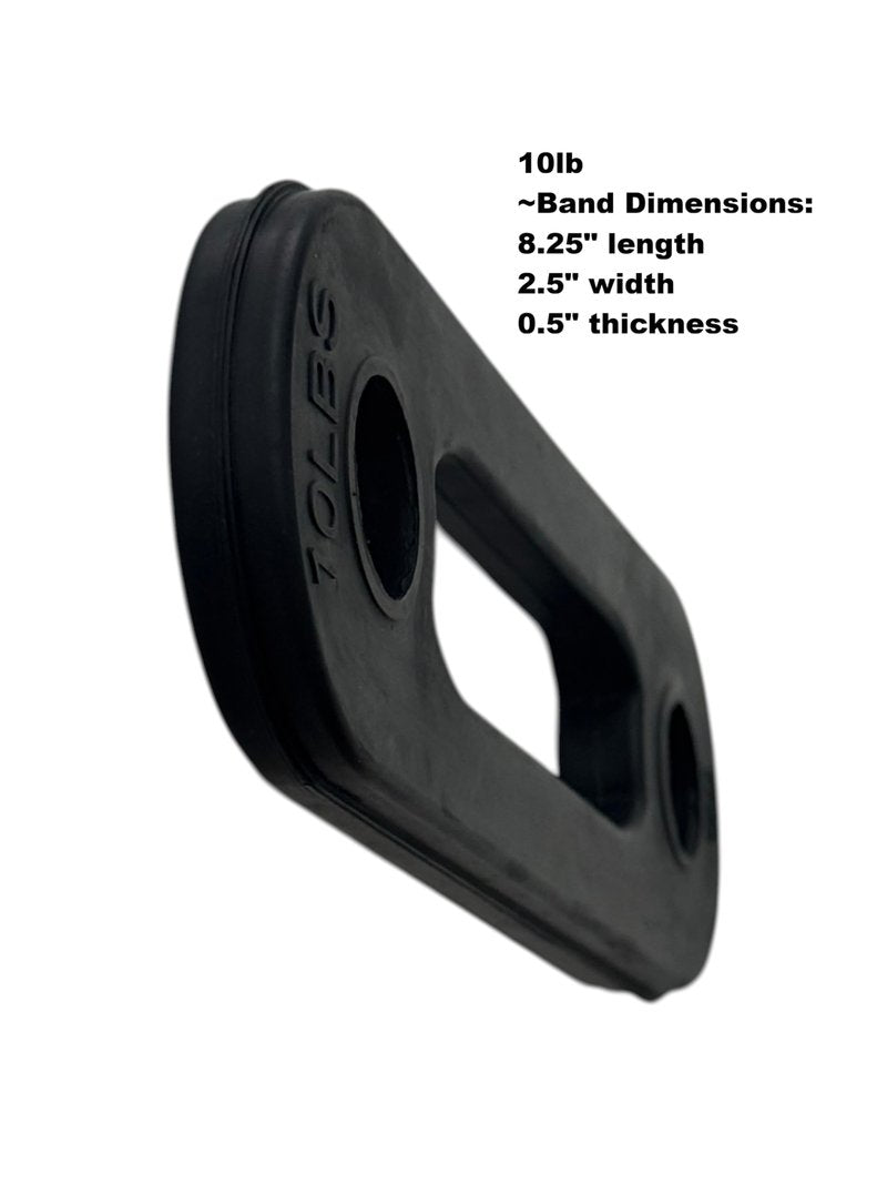 Resistance Bands Weight Straps 35lb Set, Three Pairs: (2) 2.5lb, (2)5lb, (2)10lb for Body by Jake