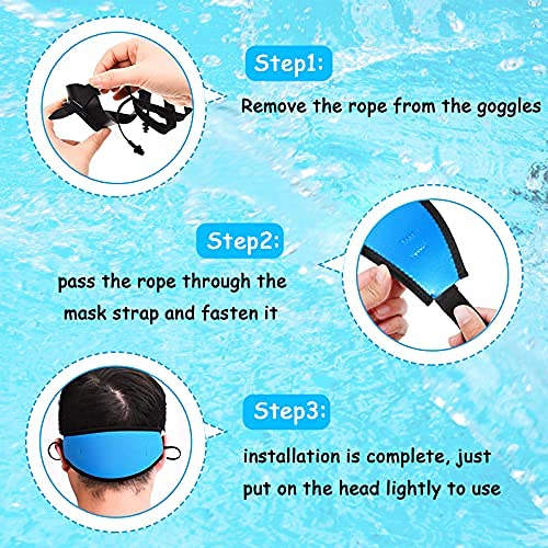 Neoprene Snorkel Mask Strap Cover - 2 Pack