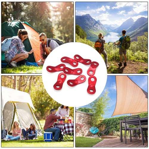 30-Pack Aluminum Alloy Tent Rope Tensioners - Dual Hole Design