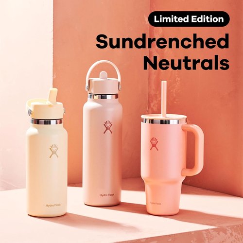 Hydro Flask Travel Tumbler - Insulated Stainless Steel with Handle, Lid & Straw | 40 Oz Seacliff