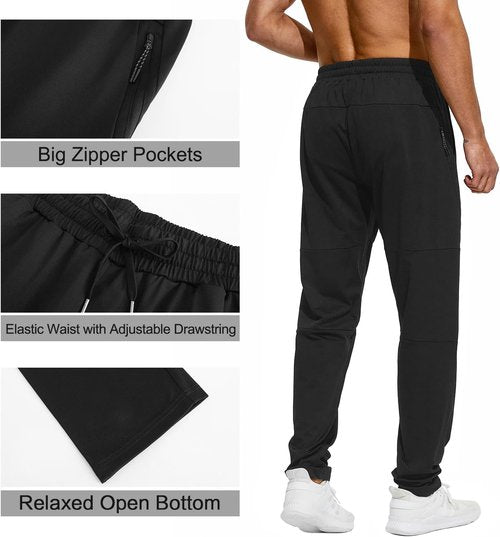 HODOSPORTS Extra Tall Men's Sweatpants - Zipper Pocket Joggers for Workouts | Available in 32"-40" Inseam