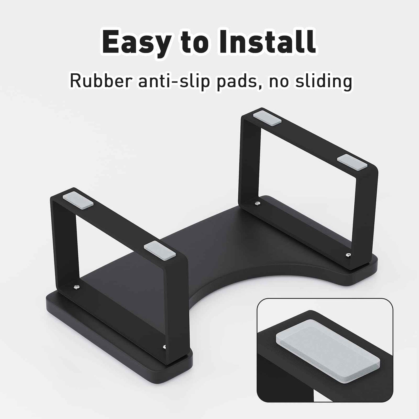 Squatting Potty for Adults, 7in Wooden Poop Stool Adult, Matte Black Bamboo Toilet Stool Squat, Wood Pooping Stool for Bathroom, Toilet Foot Step for Kids with Non-Slip Mat