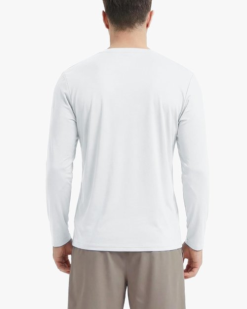 Boladeci Men's Long Sleeve UV Protection Shirts - Lightweight UPF 80+ Rash Guard Swim Tees