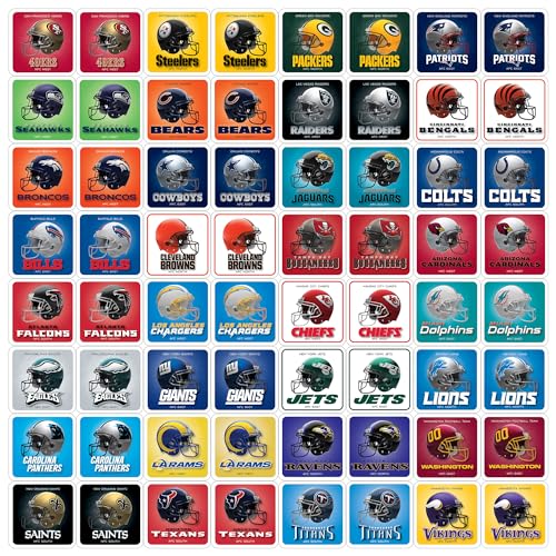 NFL Matching Game for Kids - Fun Family Game with 18 Pairs