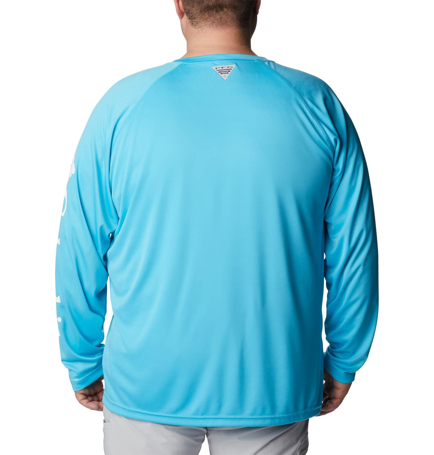 Columbia Men's Terminal Tackle Long Sleeve Fishing Shirt, Bright Nectar/Carbon Logo, XX-Large