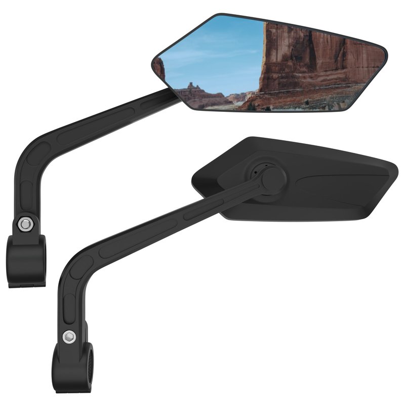 Bicycle Mirrors for Handlebar 20-24mm, Blu-ray Scratch Resistant Glass Lens, Bicycle Rear View Mirror Fit for Scooter, Motocycle