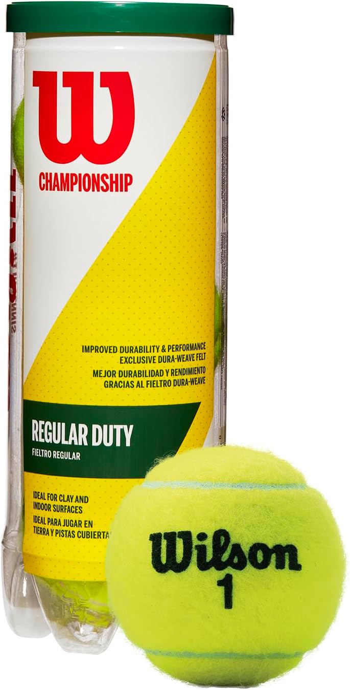 WILSON Championship Tennis Balls - High Performance, Durable & Consistent | Ideal for All Skill Levels