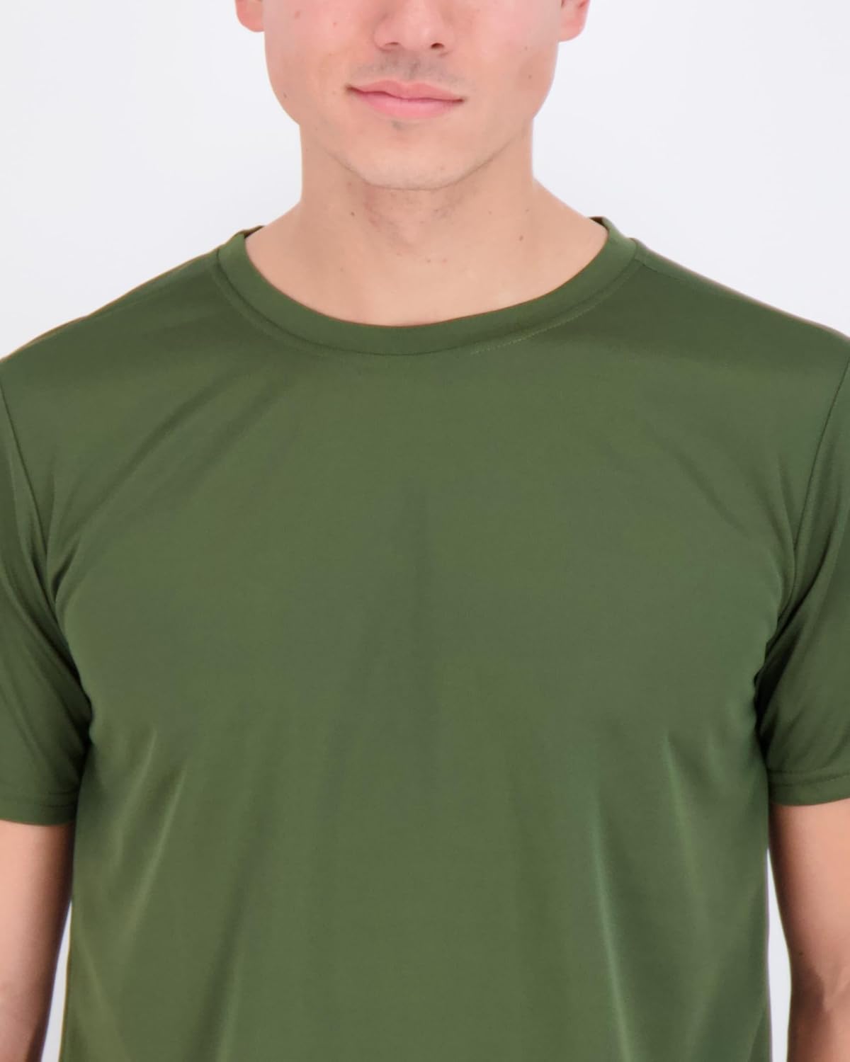 Real Essentials Men’s Mesh Short Sleeve Crew Neck T-Shirt - 5 Pack Athletic Tees for Big & Tall