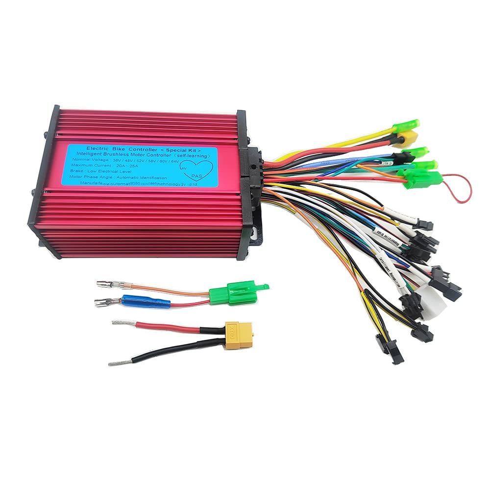 ChongXiao 36V 48V 60V 450W 500W 600W Intelligent Brushless Square Wave Controller with LCD Display for Electric Bike/Electric Scooter/Brushless Motor