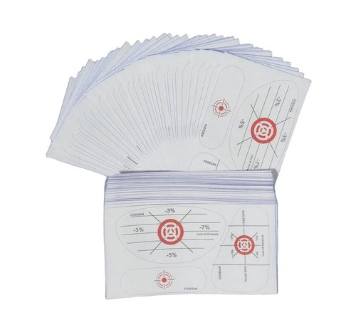 Alinfu Golf Impact Tape,Golf Stickers for Wood Fairway Iron Clubs, Swing Training Aid Golf Labels, Golf Sweat Spot Practice Tape (150)