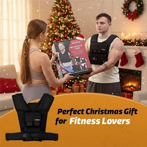Adjustable Weighted Vest Compact Fitness Gear – 20 lbs Capacity for Men and Women, Sturdy Oxford Cloth, Ideal for Running, CrossFit, Cardio, Strength Training, Posture Support, Ergonomic Design