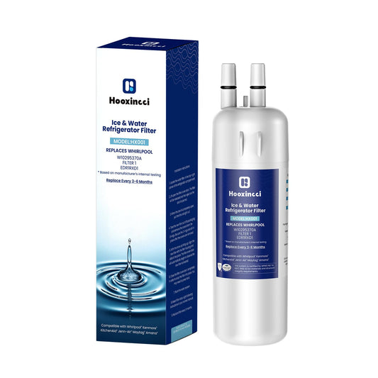 Hooxincci W10295370A Water Filter Replacement for EDR1RXD1,Filter 1,WHR1RXD1,P4RFWB,46-9081,46-9930,2 in 1,1Pack