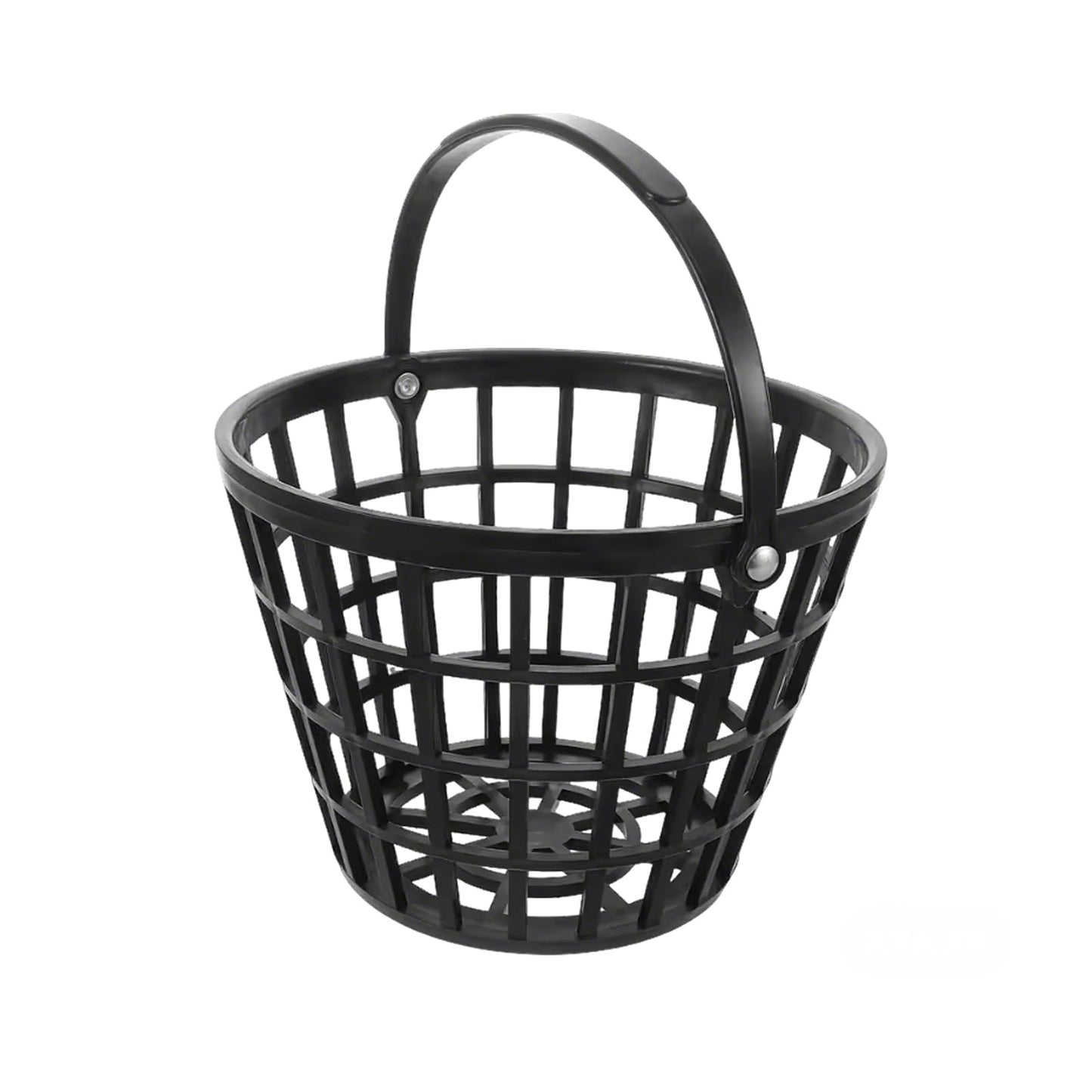 ZoiscPure Golf Ball Basket,Golf Balls Container Case,Ball Bucket with Handle,Balls Holder,Can Holds 50 Balls,Black Color