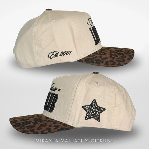 Vintage Fashion Trucker Hat | Men & Women | Trendy Cute Retro Red Caps for Country & Western | Camo Fur Cotton | Snapback (Love Club | Leopard)
