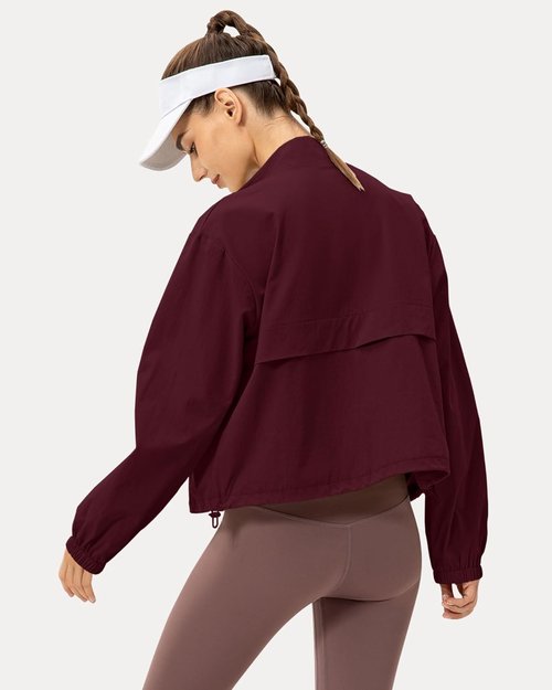 Locachy Women's Lightweight Athletic Jacket - Windproof Sun Protection for Outdoor Workouts
