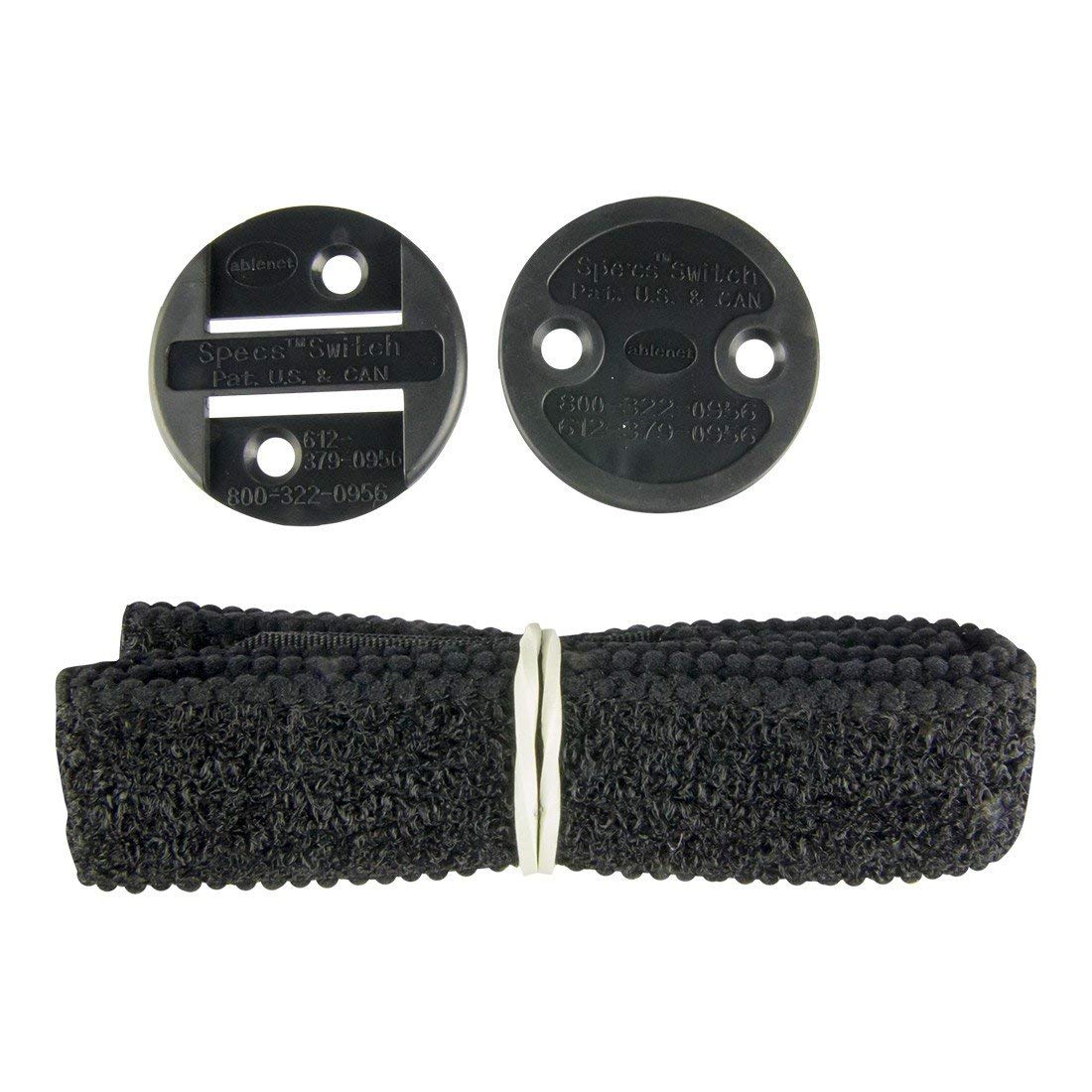 AbleNet Specs Switch Black - Adaptive Switch for Enhanced Control and Accessibility - Product #100SPBK