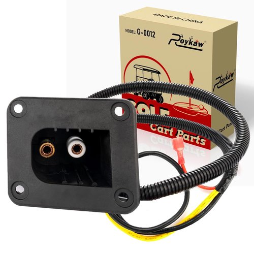 Roykaw Powerwise Charger Receptacle with Harness for EZGO Golf Cart Medalist & TXT DCS/PDS Item # 73051-G29
