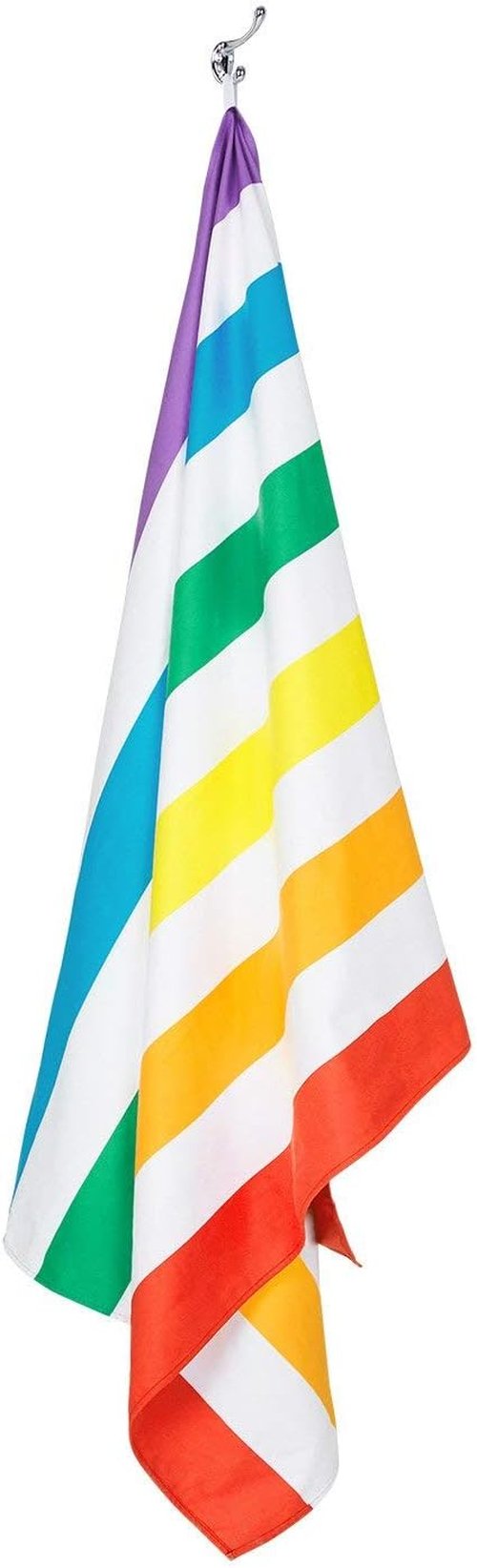 Dock & Bay Beach Towel - Quick Dry & Sand Free - Compact & Lightweight - 100% Recycled - Large Rainbow Skies (160x90cm)