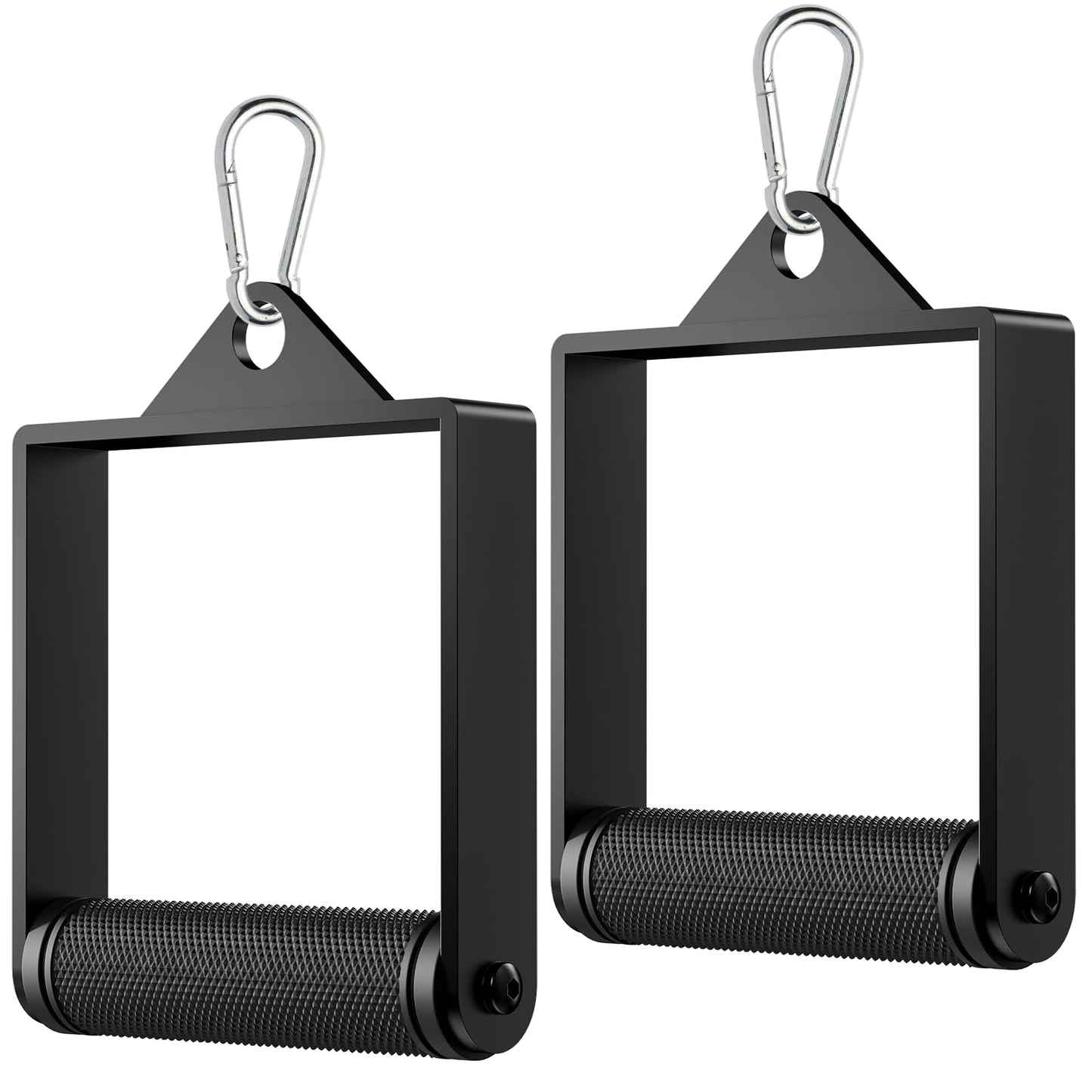 D Handle Cable Attachment, Exercise handles for Gym,Heavy Duty Working Out Handles, Durable Cable handles with Rubber Non-Slip and Comfortable Grip (2 PCS)