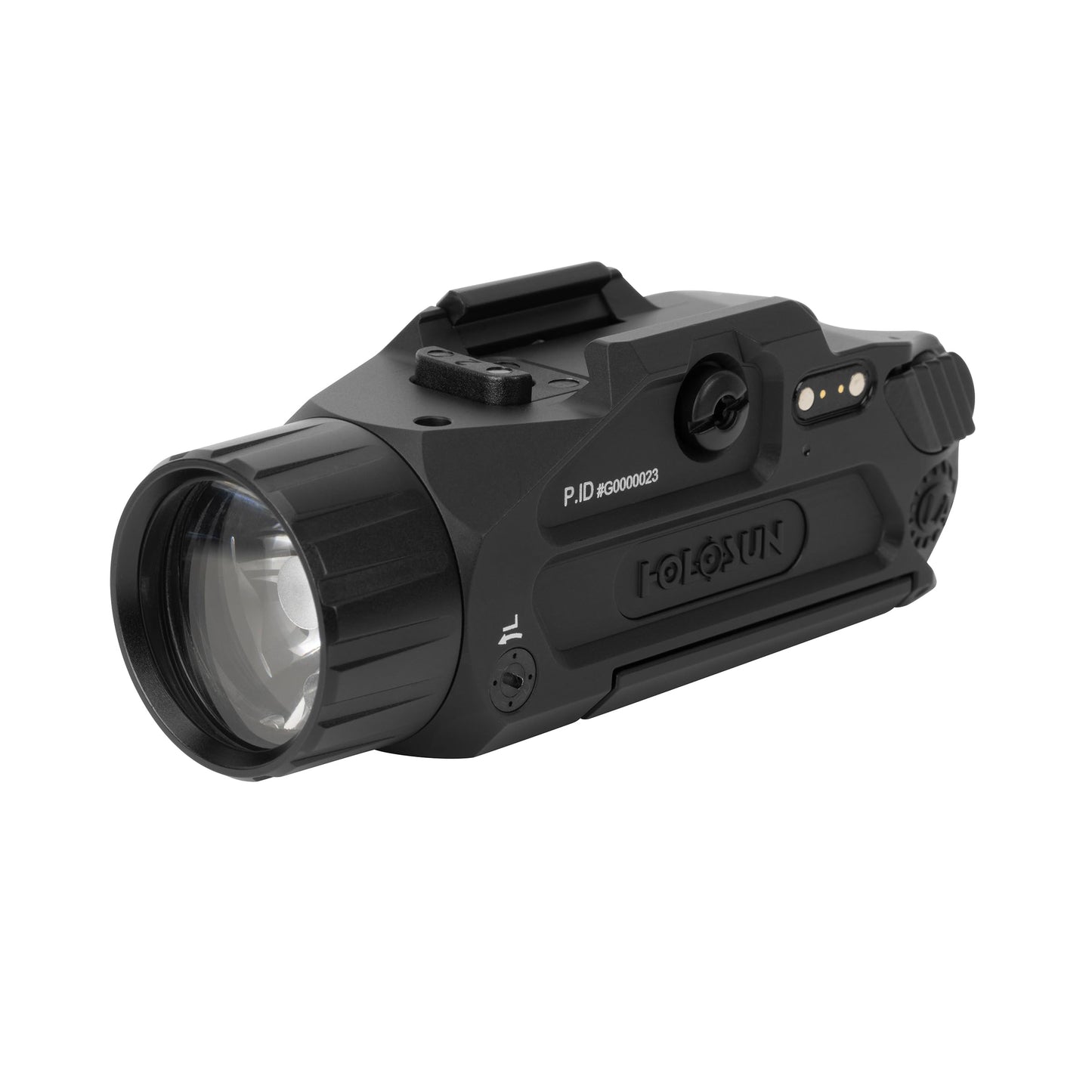 HOLOSUN P.ID-Plus – Pistol Light with Green Laser, 900 Lumen Weapon Light, Plus Mode Dual Activation, Magnetic USB Charging, IPX8 Waterproof, Picatinny Mount