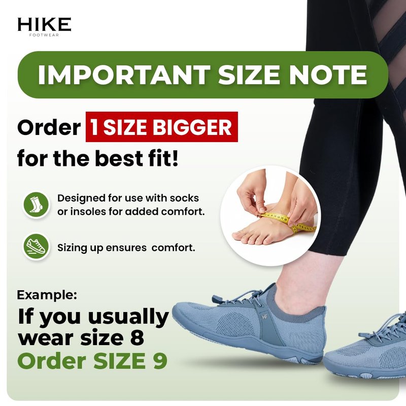 Hike Footwear Theora Pro - Ergonomic Supportive & Non-Slip Barefoot Shoes, Zero Drop Minimalist Trail Running Boots with Arch Support & Wide Toe Box, Unisex