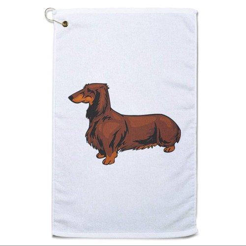 Style In Print Golf Towel Dachshund Cotton Bag Accessories White Design Only