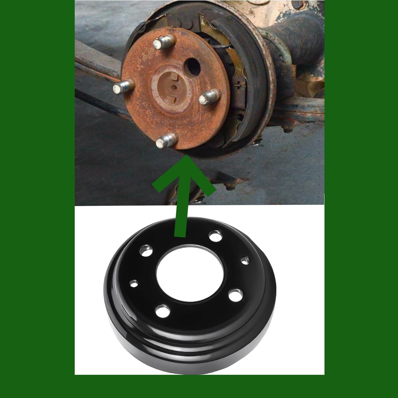 Dr.Acces Golf Cart Brake Drum Compatible with Yamaha G1 G2 G8 G9 G11 G14 G16 G19 G22 G29 1978-Up Gas or Electric Golf Cart OEM# JU0-G6521-00-00