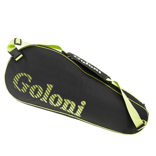 Goloni Tennis Bag 3-4 Racquets with Front Extral Pocket for Other Essentials,Tennis Rackets Bag with Removable Shoulder Strap,Yellow