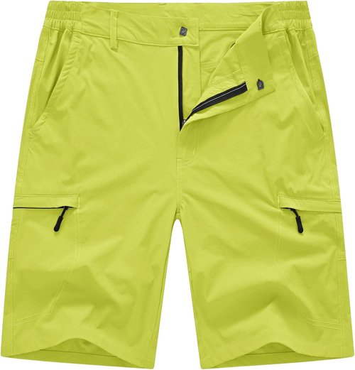 BASUDAM Men's Cargo Hiking Shorts - Lightweight Quick-Dry Design with 6 Pockets for Camping & Travel