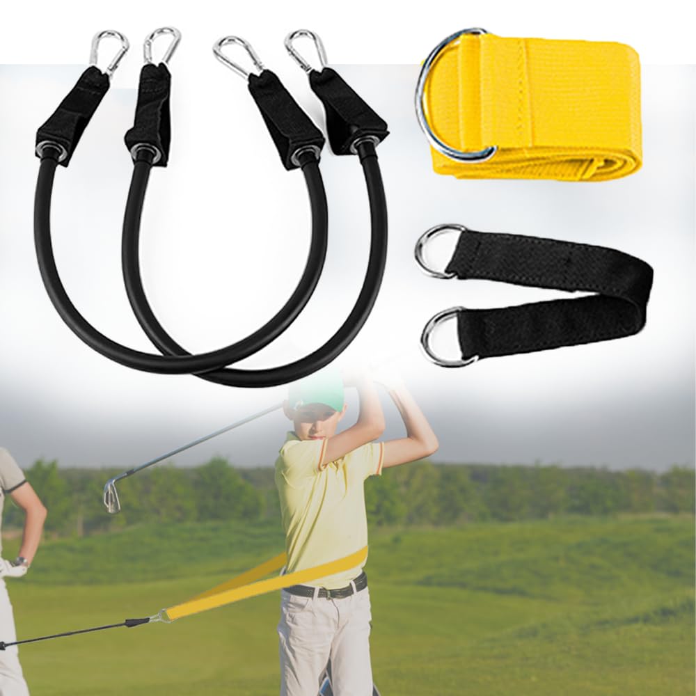 asdmm Golf Swing Twist Training Aid Belt - Posture Correction Warm up Exercise Tool for Beginners Women Men