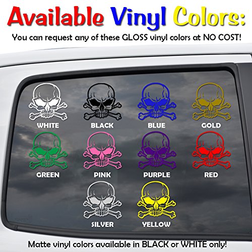 Think Twice I Won't Gun Warning Decal - 8 Inch Vinyl Sticker - Gloss Black