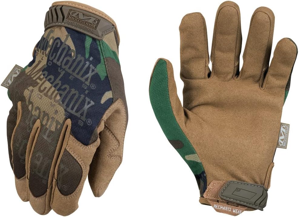 Mechanix Wear - Original Tactical Gloves | Woodland Camo Design, Medium Size