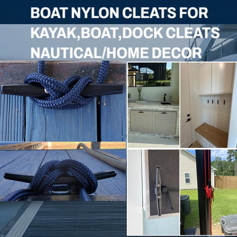 Nylon Boat Cleats 5 Inch - Marine Dock Cleats for Kayaks