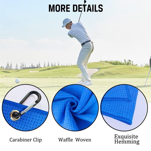 ERHACHAIJIA Best Papaw by Par Embroidered Golf Towel with Clip. Funny Golf Accessories Gifts for Men Father Papa Golf Lover, Birthday Retirement