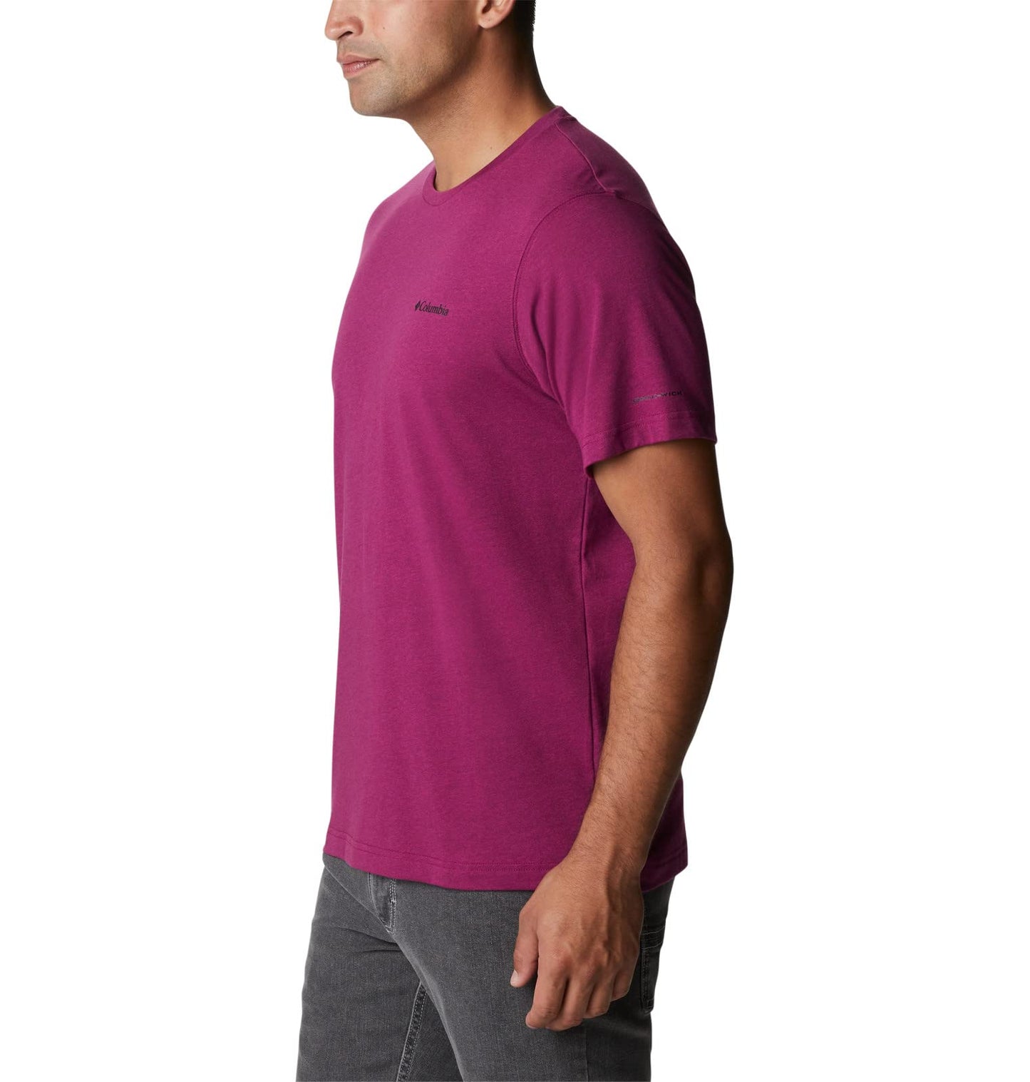 Columbia Men's Thistletown Hills Short Sleeve, Red Onion Heather, 4X Big