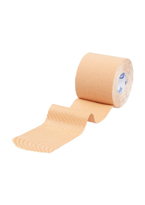 CureTape Classic | Kinesiology Tape for Muscle & Joint Pain | Elastic Therapeutic Tape | Waterproof Athletic Tape | Medical K Tape (Beige)