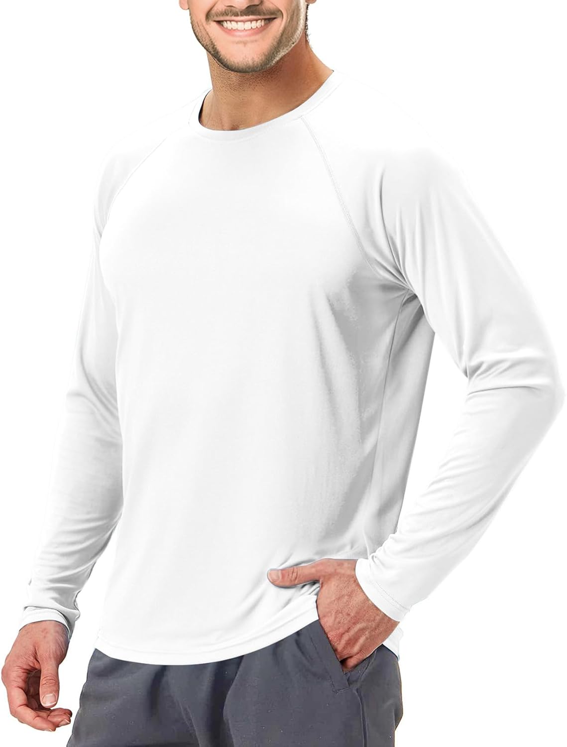 Skiennix Men's Swimming Shirt - Short Sleeve UPF 50 Quick Dry Rash Guard for Fishing & Running