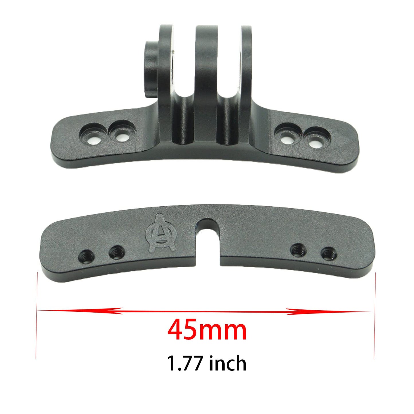 LYHgogo Paintball Mask Mount Clamps - Camera Goggle Connection Adapter Aluminum i4 i5 Go Pro EVS Helmet Base
