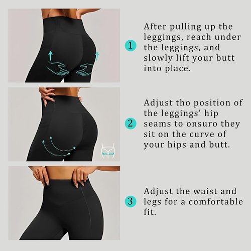 Diravo Workout Leggings for Women - High Waisted Tummy Control Yoga Pants with Pockets | 5 Pack