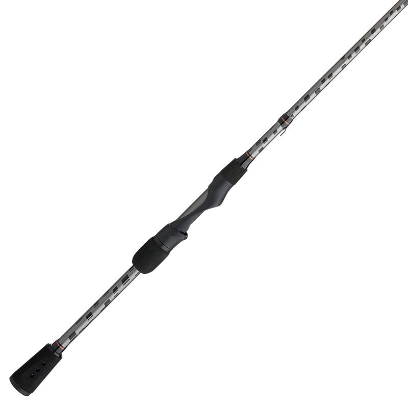 Abu Garcia 6'6" Vengeance Spinning Fishing Rod, 1-Piece Rod, Medium Rod Power, Fast Action, Custom Ergonomic Reel Seat, Comfortable EVA Handle, 24-Ton Graphite Blank